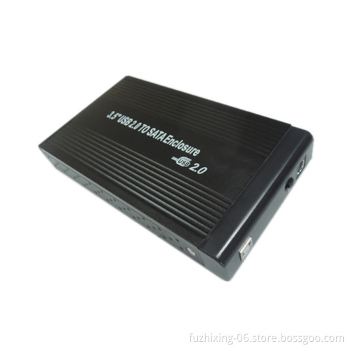 1TB 2TB 3TB USB 2.0 Black Silver Aluminum external hard drive hdd case enclosure